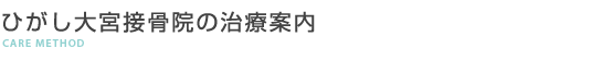 ひがし大宮接骨院の治療案内